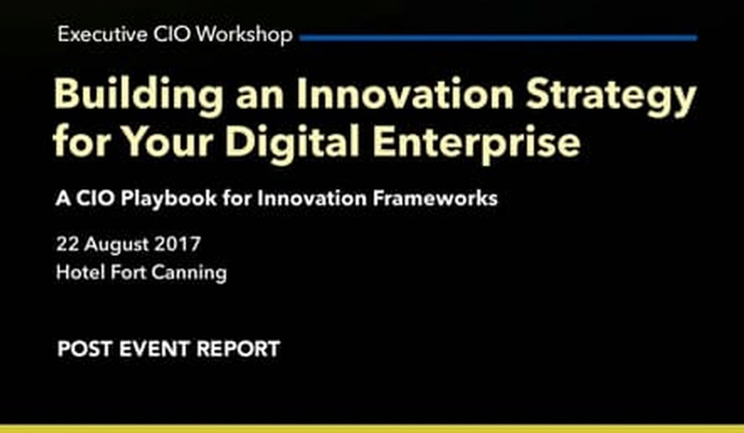 Innovation strategy workshop sessions